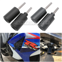 Motorrad-Rahmenschützer in Schwarz und Carbon ohne Schnitt, Sturz- und Fallschutz für Suzuki GSXR1000 GSXR GSX-R 1000 K7 2007 2008