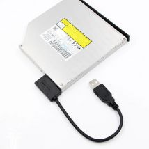 35CM Adapter USB PC 6P 7P CD DVD Rom SATA do USB 2.0 Konwerter Slimline Sata 13-pinowy kabel napędowy do laptopa PC Notebook