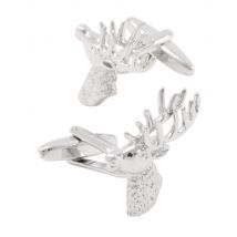 SAVOYSHI Deer Cufflinks for Mens Shirt High Quality Silver Color Animal Cuff link Christmas Gift Man Jewelry Free engraving name
