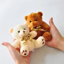 1 stücke Heißer Verkauf 10 CM Kawaii Kleine Teddybären Plüsch Spielzeug Kuscheltiere Flauschigen Bär Puppen Weiche Kinder Spielzeug kleine Anhänger Schlüsselanhänger