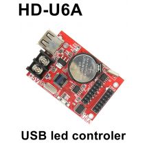 HD-U6A USB Port 32*320 Pixels Single Color LED Control Card Asynchronous Controller max 20pcs p10 Display Module Support