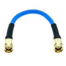 SMA male to SMA male plug connector RG402 RG-402 Semi Flexible Coaxial Cable  0.141" 50ohm Blue