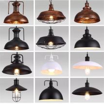 Amerikanische Scheune Pendelleuchte Innenhof Vintage Hängeleuchte Leuchte Eisen Rost Pendelleuchte für Wohnzimmer Esszimmer Küche