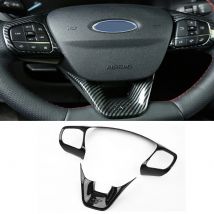 Für Ford Fiesta MK8 2017 2018 Fokus MK4 ST 2019 2020 Carbon Faser Lenkrad Abdeckung Borte Aufkleber Auto Zubehör