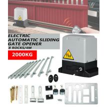 Apricancello scorrevole elettrico da 2000 kg Cancello motore AC Operatori automatici per porte Kit apriporta per garage resistente con accessori