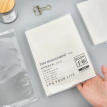 Transparenter Notizbucheinband A5A6 Planer mit innerem Kern, Nachfüllpapier, Schutzhülle für Notizen für Midori-Tagebuch, Buch, Schulbedarf