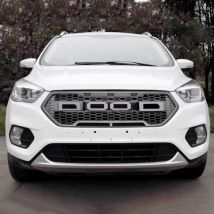 Modified Auto Grille For Escape Kuga Grille 2015 2016 2017 Racing Grills Grille For Trims Front Bumper Mesh Cover Grills
