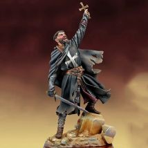 1/18  ancient warrior stand  (with base ) Resin figure Model kits Miniature gk Unassembly Unpainted