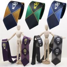 JoJo Kira Yoshikage Halstuch Cosplay Kostüm Krawatte KILLER QUEEN Schädel Hals Himmel Tür Krawatte