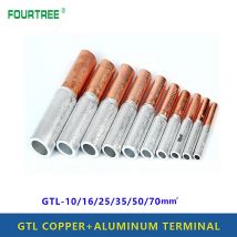 GTL-10/16/25/35/50/70 Kompression Kupfer Aluminium CU-AL Rohr Bimetall Crimp Terminal Kabel Draht Stecker Spleiß Hülse