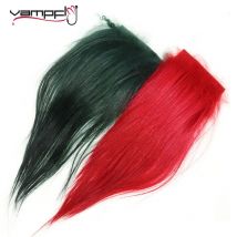 Vampfly 1PCS 2PCS capelli di pecora tinti di capra volare legando materiale per acqua salata Steelhead volare grande salmone volare richiamo fare