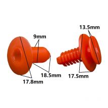 KE LI MI Push in Festen Trim Panel Retainer Rivet Rot Für Auto Tür Schutz Platte Verschluss Clamp