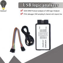 Analizzatore logico USB 24MHz 8 canali 24 m/secondi analizzatore logico Debugger per ARM FPGA Logic Analyzer Logic 24M 8CH