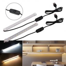 DC 5V LED-Lichtleiste, USB-betrieben, starre Streifen, milchig-weiße Abdeckung, harte Balkenleuchte, wiederaufladbare Röhrenlampe, 10 cm, 20 cm, 50 cm, 5630 LED-Streifen