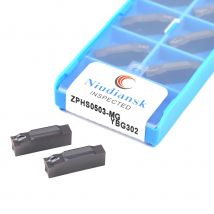10pcs ZPFS0302 ZPGS0402 ZPHS0503 DBG302 DBG202 Grooving Blade Lathe Turning Blade Slotted Inserts Strong And Wear-Resistant Tool