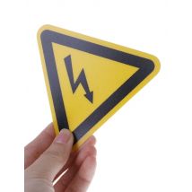 25mm 50mm 100cm 1 Pcs Warning Sticker Adhesive Labels Electrical Shock Hazard Danger Notice Safety PVC Waterproof
