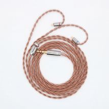 XINSH 4 Core 5N UPOCC Einzigen Kristall Kupfer Verbesserte Kabel mit MMCX/2PIN/QDC/TFZ 2.5/3.5/4,4mm für KZ TINHIFI T2 BLON BL01