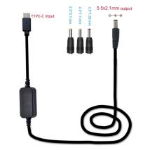 36W USB C Typ C PD zu 12V 2.5/3.5/4.0/5,5mm Conveter Adapter kabel für Wifi Router Laptop LED Licht CCTV Kamera