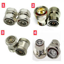 1pc Adapter L29 7/16 DIN Male Plug & Female Jack  to L29 7/16 DIN  Male Plug & Female Jack RF Coaxial Connector