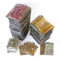 Großes Paket Bulk Großhandel SS16 SS20 SS30 Nicht Hot Fix Strasssteine Flache Rückseite Kristalle Strass Glitzer Stein für 3D-Nagelkleidungsstück