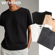 Jenny & Dave Minimalist Ladies Cotton T shirt for women, simple, multicolor, solid, round-necklace, Harajuku style, summer Tops