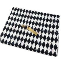 Brand New Black White Diamond Geometry Printed Cotton Fabric 017 Fabric Patchwork for Cloth Dress Party Home Decor   Kindly note