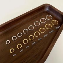 100% prawdziwe srebro próby 925, minimalistyczna artystyczna okrągła klamra do uszu dla kobiet Punk Unisex Rock Hoop kolczyk biżuteria akcesoria