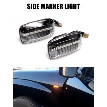 2Pcs Dynamic Flashing Led Side Marker Turn Signal Light For Toyota Land Cruiser Landcruiser 70 80 100 Series Accessories Auto