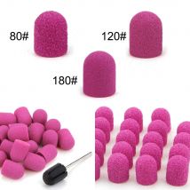 20 sztuk 10*15/13*19 nasadki szlifierskie do paznokci z gumowym manicure Pedicure Cutter Nail Art