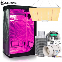 Tenda per coltivazione Growbox Sistema di coltivazione idroponica Luci per piante coltivate a LED Kit completo Ventole per condotti alte PPFD da 4 pollici Filtro a carbone attivo