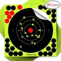 25/50 sztuk okrągłe docelowe Pasters naklejki strzeleckie 8 cali naklejki samoprzylepne strzelanie i polowanie na cele naklejki w kropki pistolet karabin