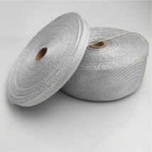 10-50mm Breite Silber Twill Polyester Band Bias Binding Gurtband Für Diy Tasche Handwerk Lurex Köper Band