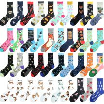 Novelty Chili Flamingos Sokken Cheese Pizza Shark Deisgn Hip Hop Funny Socks Men Happy Crew Harajuku Unisex Skateboard Skarpetki