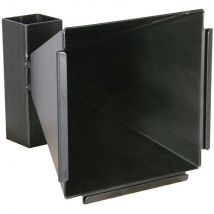 6.70"*6.70"(17cmx17cm) Funnel Black Pellet Trap & Shooting Target for Airgun, AirRifle, Pellet Gun, Steel & Plastic BBs