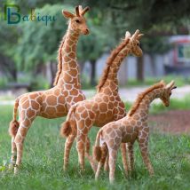 50-140cm Riesen Echt Leben Giraffe Plüsch Spielzeug Nette Stofftier Weiche Giraffe Puppe Geburtstag Geschenk Kinder Spielzeug