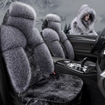 Winter Auto Sitz Abdeckung Set Luxus Warme Plüsch Auto Sitzkissen Set Pelz Auto Sitz Schutz Universal Auto Zubehör Innen Matte