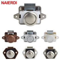 NAIERDI 10 pz Camper Car Push Lock diametro RV Caravan Boat Motor Home Cabinet cassetto pulsante di chiusura serrature Hardware per mobili