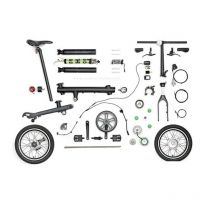 EF1 Parts Electric Bicycle Sensor/Controller/Cable/Li-ion Battery/Front Wheel Motor For Xiaomi Qicycle EF1 Accessories