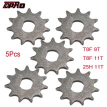 TDPRO 5 pz 25H T8F Catena 9T 11T Pignone Parte Motore a 2 Tempi Adatto 43cc 47cc 49cc Mini Pocket Pit Bike Scooter ATV