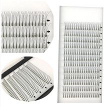 ME.LASH 10 Stück 0,07/0,10 C/D 8–15 mm vorgefertigte Volumenfächer 3D semi-permanente Wimpernverlängerungen Nerz-Augenwimpern mit Cluster weich