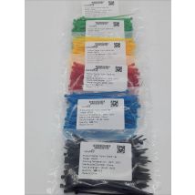 100pcs 2.5*100mm Width 2.5mm  Colorful Factory Standard Self-locking Plastic Nylon Cable Ties,Wire Zip Tie