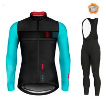 Warm 2024 Winter Thermo Fleece Radfahren Herren Trikot Anzug Outdoor Reiten Fahrrad MTB Kleidung Träger hose Set Spanien Maillot Ciclismo