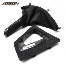 Carbon Faser Auto Konsole Handbremse Getriebe Shifter Panel Hülse Trim Abdeckung Für BMW 3 4 serie