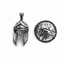 Vintage Spartan Helm Krieger Charm Perlen für Armband Halskette Schlüsselanhänger DIY Schmuckherstellung Zubehör Zinklegierung