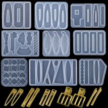 DIY Epoxy Resin Hair Clip Hairpin Silicone Mold Handmade Crystal Resin Casting Molds Resin Jewelry Making Resin Casting Moulds