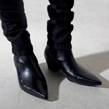 6CM mit hohen absätzen männer Schuhe Stiefel Koreanischen Stil Leder Stiefel Männer High-top Mode-Business kurze Stiefel Männer Spitz