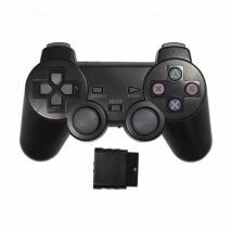 Controller di gioco trasparente a colori per PS2, gamepad wireless a 2.4GHz con vibrazione, compatibile con Playstation 2