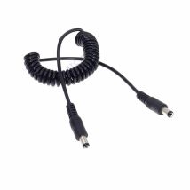 DC 5,5 x 2,1 mm Stecker auf 5,5 x 2,1 mm Stecker, einziehbares Stromkabel, 1,5 m Netzteil, DC-Klinkenstecker, 5,5 mm x 2,1 mm Kabel mit Feder