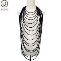 UKEBAY Lange Anhänger Halskette Für Frauen Kleidung Halsketten Handmade Gummi Schmuck Pullover Kette Punk Halskette Party Zubehör