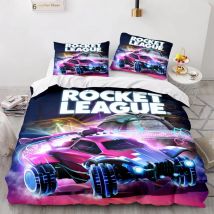 Nuevo Juego de cama Rocket League, colcha individual, doble, tamaño Queen, King, juego de cama Rocket League, funda nórdica para dormitorio de adultos